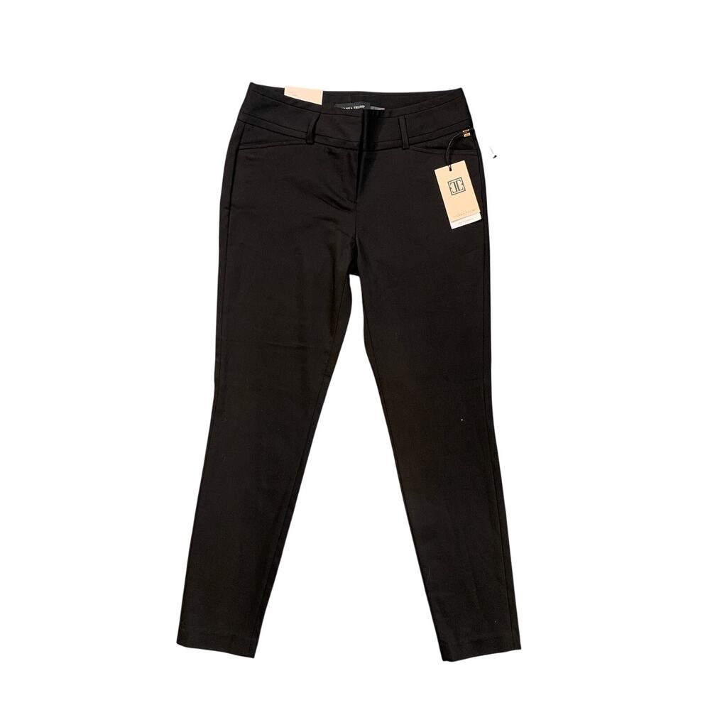 Ivanka Trump Pants Womens 4 Black Slim Ankle Length Skinny Flat Front Stretch